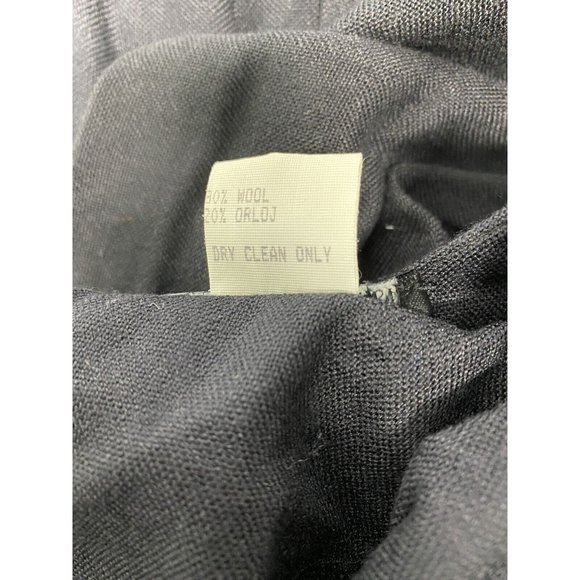 Vintage Sybil California Black Wool Blend Asymmetrical Layered Long Dress 14 - Picture 9 of 9